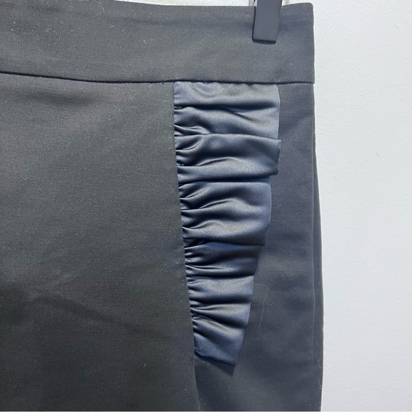 French Connection Black Ruffle Mini Skirt Size 2 - Picture 2 of 7